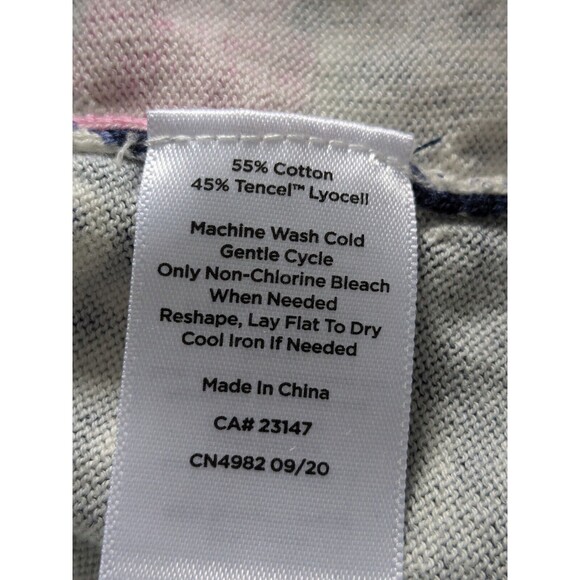 Talbot's Sweater Women’s Sz S Lightweight 3/4 Sleeve Multi Paisley 70s Vibe Mod - Picture 9 of 11